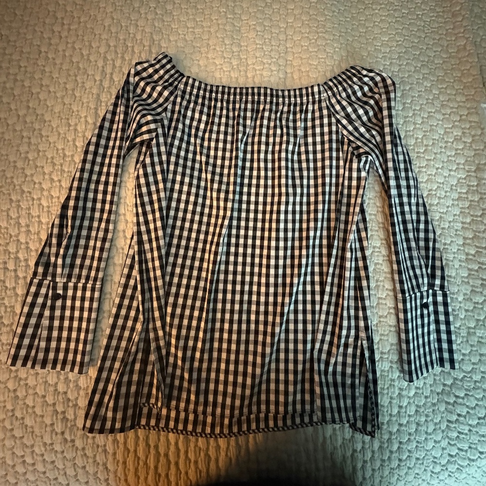 Lafayette 148 New York, from Nordstroms, XL, off the shoulder blouse